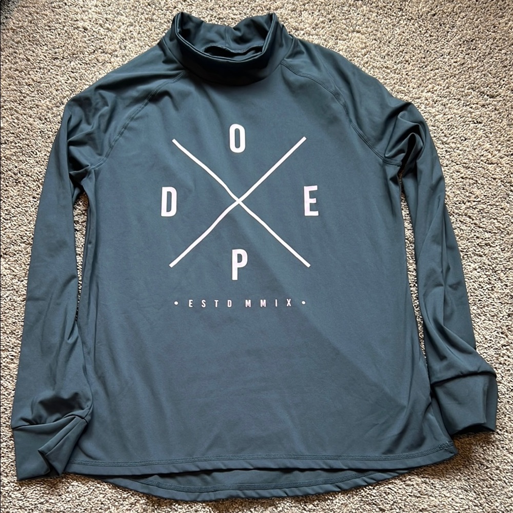 DOPE Dark Gray Turtleneck Top